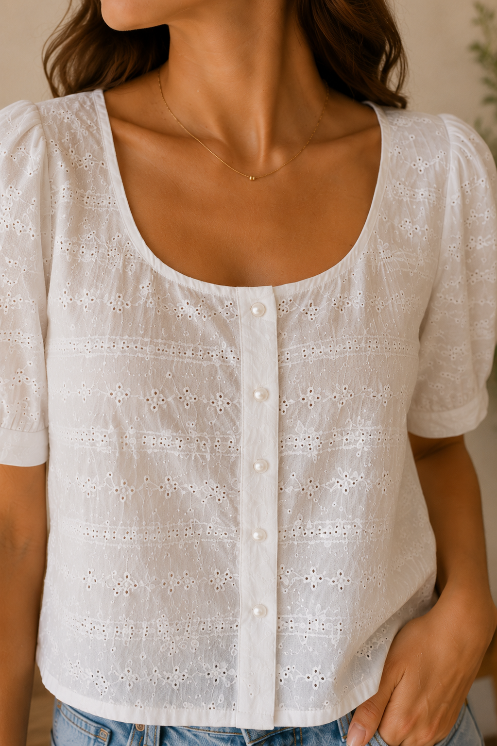 Blouse Éléna Écru