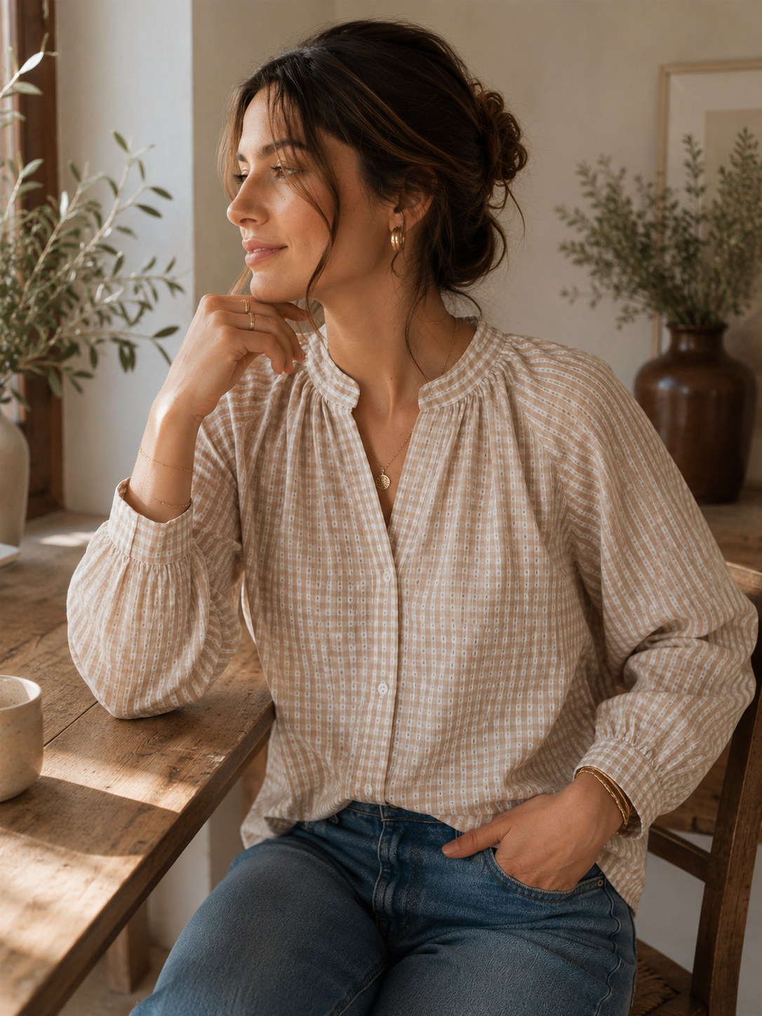 Blouse Paula Beige