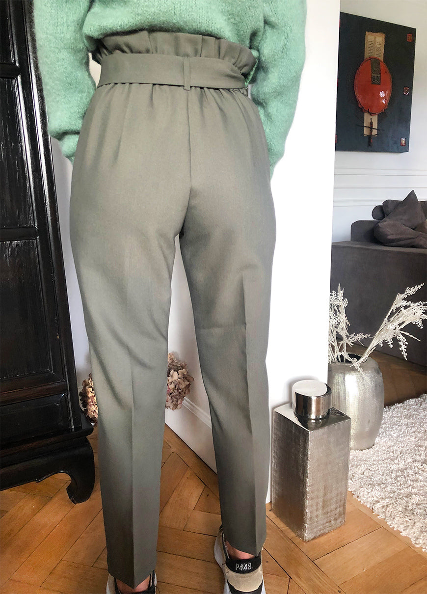 Pantalon Agathe Kaki