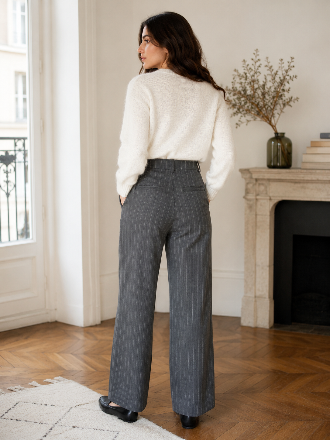 Pantalon Émilia Gris