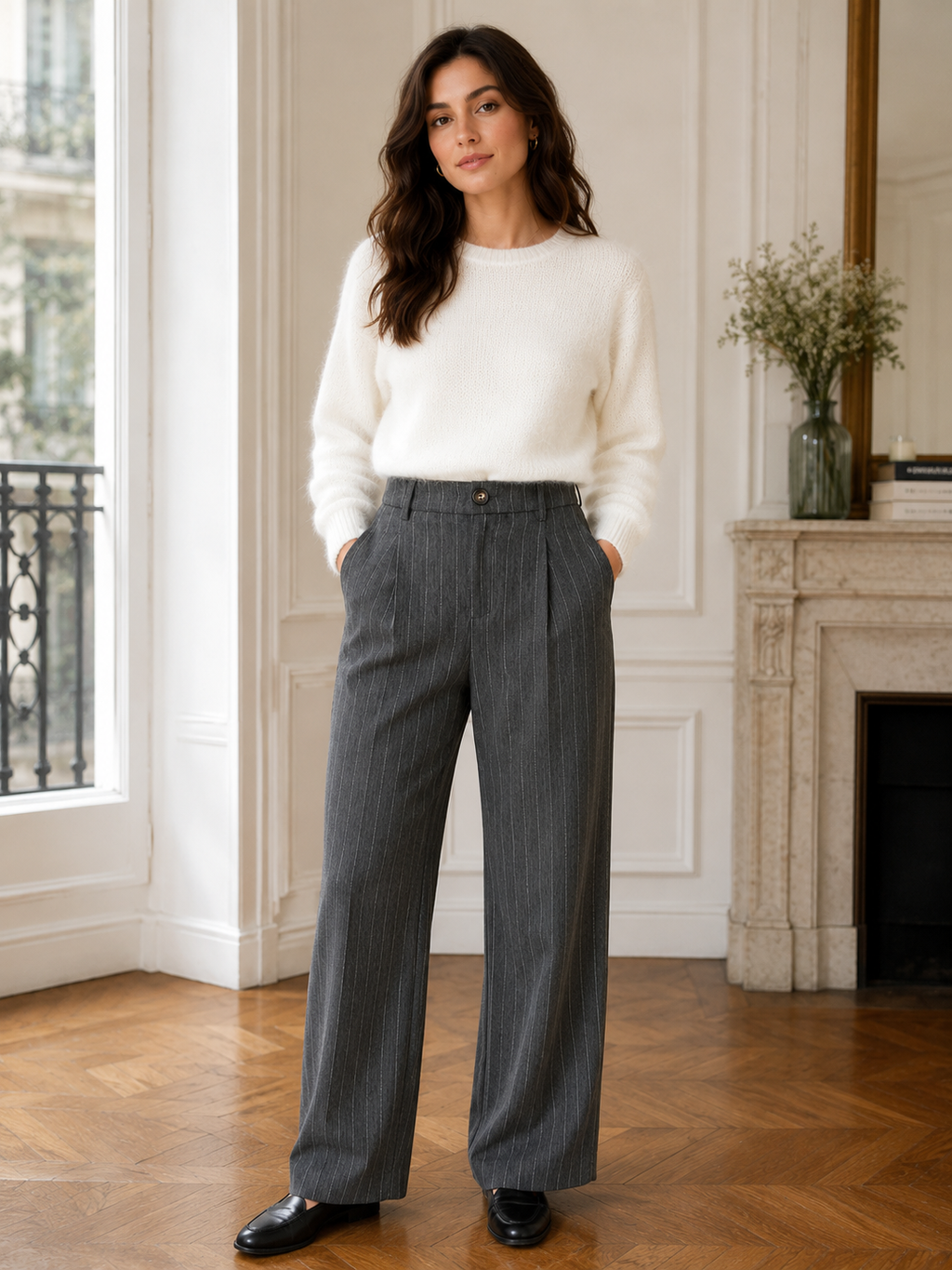 Pantalon Émilia Gris
